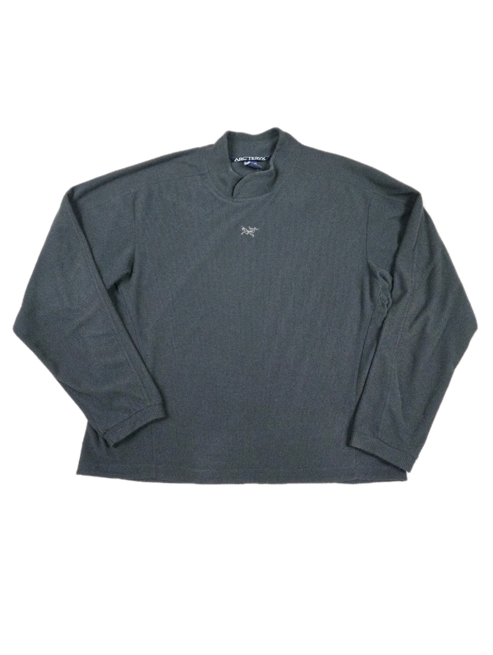 Arc'teryx Delta Pullover Jacket Mens XL Black Polartec Waffle Knit Outdoor Gorp